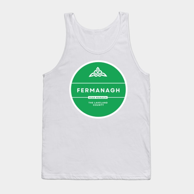 Fermanagh, County and GAA Colours Tank Top by TrueCelt